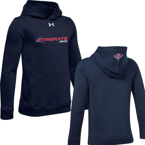NSW Under Armour Youth Hustle Fleece Hoodie - Navy (NSW-306-NY)
