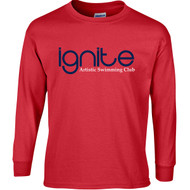 IGN Gildan Adult Ultra Cotton Long Sleeve T-Shirt - Red (IGN-115-RE)