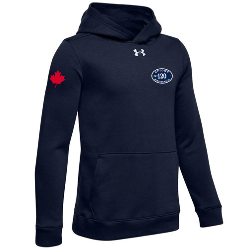 Station 120 Under Armour Youth Hustle Fleece Hoodie - Navy (MSF-304-NY)
