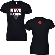 MAV Women’s Softstyle T-Shirt (Design 2) - Black (MAV-202-BK)