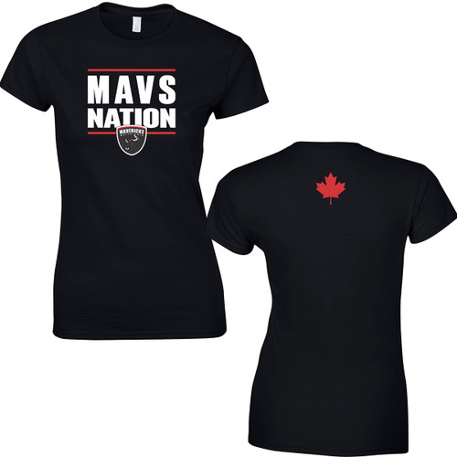 MAV Women’s Softstyle T-Shirt (Design 2) - Black (MAV-202-BK)