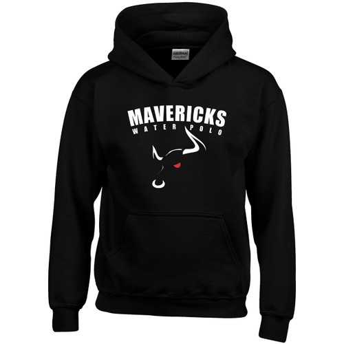 MAV Youth Heavy Blend 50/50 Hooded Sweatshirt - Black (MAV-305-BK)