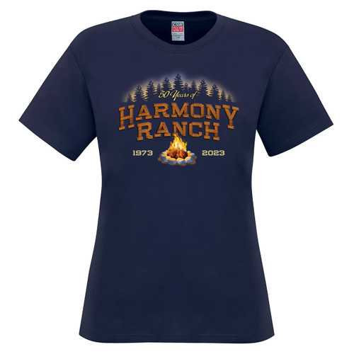Harmony Ranch 50th Anniversary Women T-Shirt - Navy