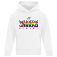 SSH Youth Everyday Fleece Hooded Sweatshirt (Pride) - White (SSH-340-WH)