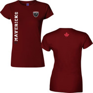 MAV Women’s Softstyle Fitted T-Shirt - Maroon (MAV-215-MA)