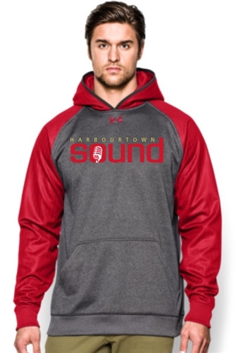 Harbourtown Sound Under Armour Men's Hoody - Red/Carbon (HTS-001-RE)
