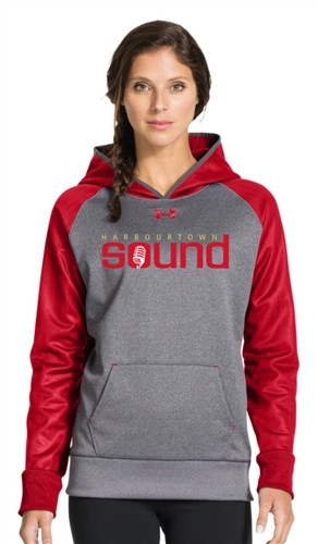 Harbourtown Sound Under Armour Women's Hoody - Red/Carbon (HTS-021-RE)