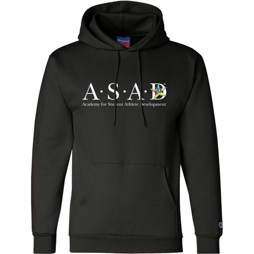 ASA Champion Adult Double Dry Eco Pullover Hoodie - Black (ASA-011-BK)
