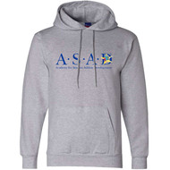 ASA Champion Adult Double Dry Eco Pullover Hoodie - Light Steel (ASA-011-LS)