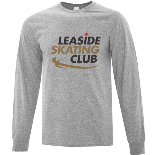 LSC Adult Everyday Cotton Long Sleeve Tee - Athletic Heather (LSC-002-AH)