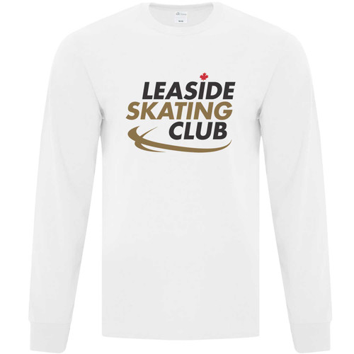LSC Adult Everyday Cotton Long Sleeve Tee - White (LSC-002-WH)