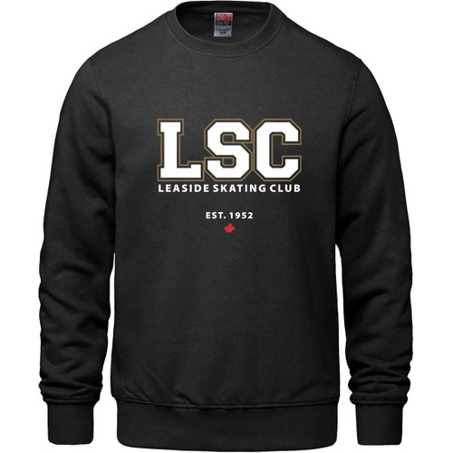 LSC Crew Adult Crewneck Sweatshirt - Black (LSC-004-BK)