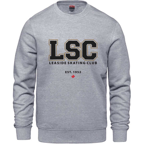 LSC Crew Adult Crewneck Sweatshirt - Athletic Heather (LSC-004-AH)