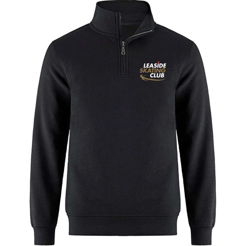 LSC Men’s Esactive Vintage 1/2 Zip Sweatshirt - Black (LSC-006-BK)