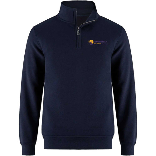 APC Adult ¼ Zip Sweatshirt - Navy (APC-006-NY)