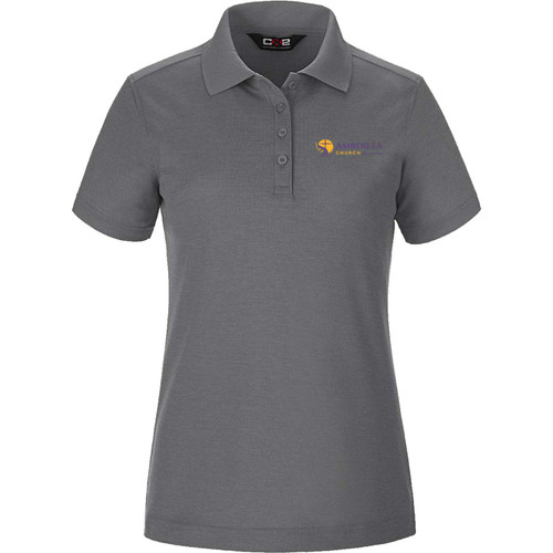 APC Ladies Pique Mesh Polo - Steel Grey (APC-207-ST)