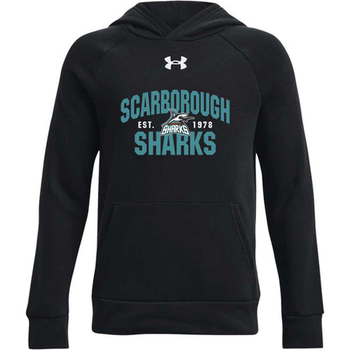 SSH Under Armour Youth Rival Fleece Hoodie - Black (SSH-347-BK)