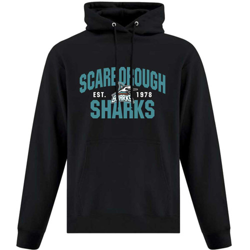 SSH Adult Everyday Fleece Hooded Sweatshirt - Black (Design 1) (SSH-050-BK)