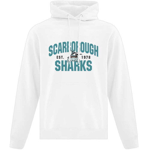 SSH Adult Everyday Fleece Hooded Sweatshirt - White (Design 1) (SSH-050-WH)