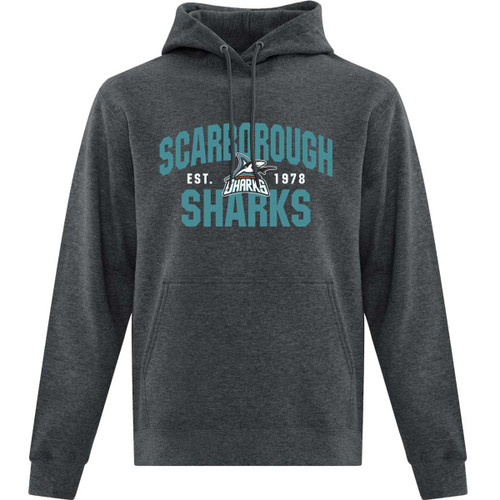 SSH Adult Everyday Fleece Hooded Sweatshirt - Dark Heather (Design 1) (SSH-050-DH)