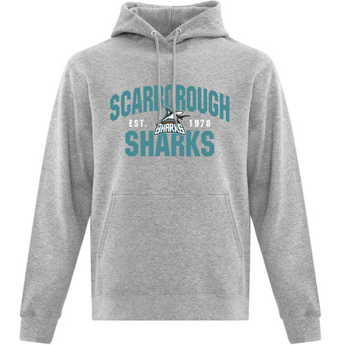 SSH Adult Everyday Fleece Hooded Sweatshirt - Athletic Heather (Design 1) (SSH-050-AH)