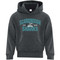 SSH Youth Everyday Fleece Hooded Sweatshirt - Dark Heather (Design 1) (SSH-350-DH)