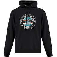 SSH Adult Everyday Fleece Hooded Sweatshirt - Black (Design 2) (SSH-015-BK)