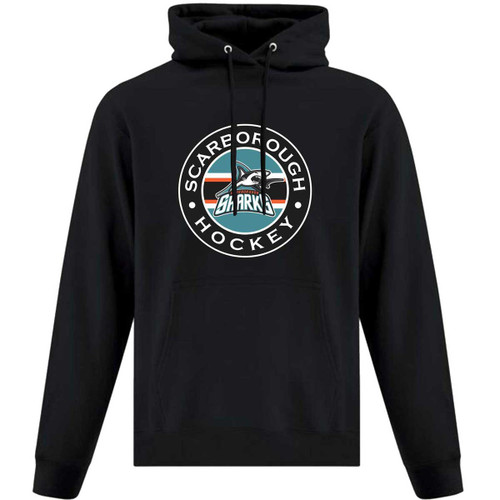 SSH Adult Everyday Fleece Hooded Sweatshirt - Black (Design 2) (SSH-015-BK)