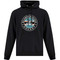 SSH Adult Everyday Fleece Hooded Sweatshirt - Black (Design 2) (SSH-015-BK)