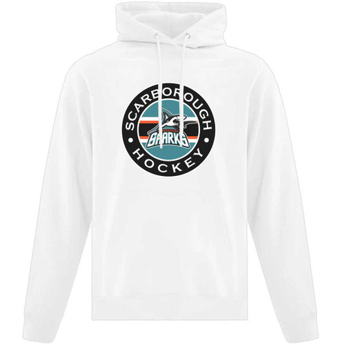 SSH Adult Everyday Fleece Hooded Sweatshirt - White (Design 2) (SSH-015-WH)