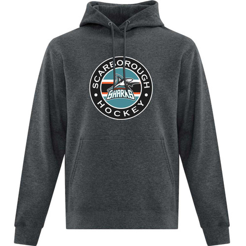 SSH Adult Everyday Fleece Hooded Sweatshirt - Dark Heather (Design 2) (SSH-015-DH)