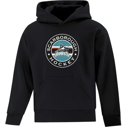 SSH Youth Everyday Fleece Hooded Sweatshirt - Black (Design 2) (SSH-315-BK)