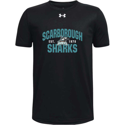 SSH Under Armour Youth Tech Team Short Sleeve - Black (SSH-326-BK)