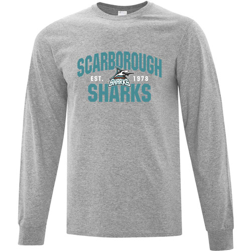 SSH Men’s Everyday Cotton Long Sleeve Tee - Athletic Heather (SSH-127-AH)
