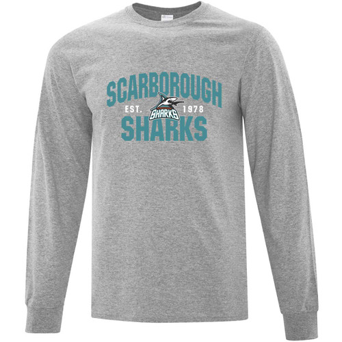 SSH Youth Everyday Cotton Long Sleeve Tee - Athletic Heather (SSH-327-AH)