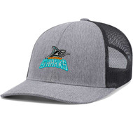 SSH Pacific Headwear Melange Heather Low-Profile Trucker - Grey Heather (SSH-076-GY.AG-210C-GBG-OS)