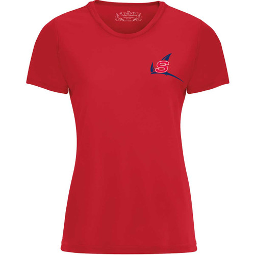 NSW Women's Pro Team Short Sleeve Tee - Red (NSW-246-RE)
