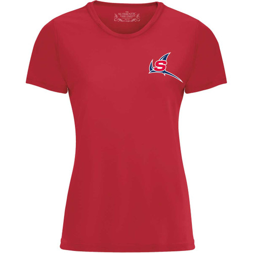 NSW Women's Pro Team Short Sleeve Tee - Red (NSW-246-RE)