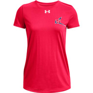 NSW Under Armour Women's Tech Team Short Sleeve Tee - Red (NSW-247-RE)