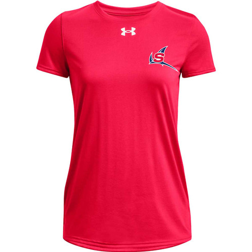 NSW Under Armour Women's Tech Team Short Sleeve Tee - Red (NSW-247-RE)