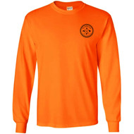 PHF Adult Ultra Cotton Long-Sleeve T-Shirt - Safety Orange (Design 1) (PHF-018-SO)