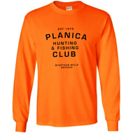 PHF Adult Ultra Cotton Long-Sleeve T-Shirt - Safty Orange (Design 2) (PHF-020-SO)
