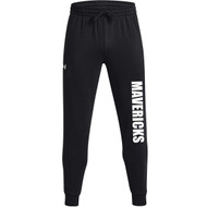 MAV Under Armour Men’s Rival Fleece Joggers - Black (Design 01) (MAV-116-BK)