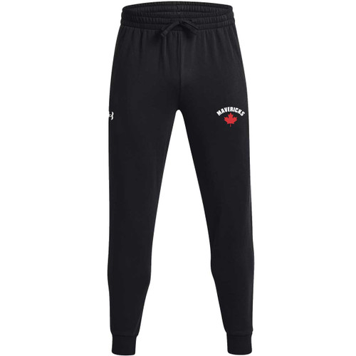 MAV Under Armour Men’s Rival Fleece Joggers - Black (Design 02) (MAV-120-BK) 