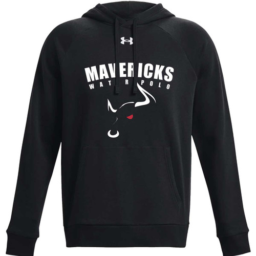MAV Under Armour Men’s Rival Fleece Hoodie - Black (Design 01) (MAV-118-BK)