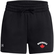 MAV Under Armour Women's Rival Fleece Shorts - Black (MAV-222-BK)