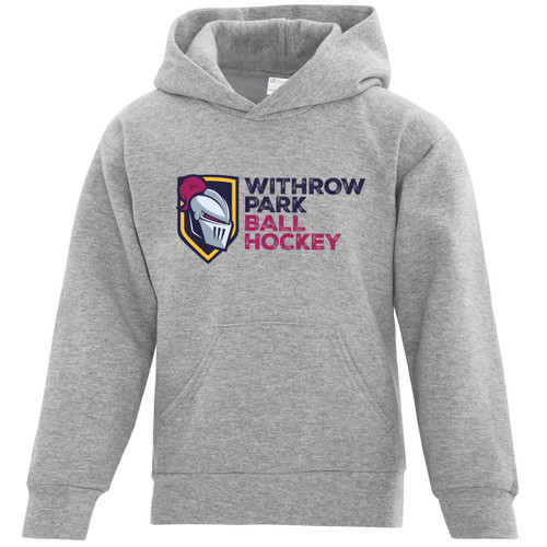 Youth WPBHL Everyday Fleece Hoodie - Athletic Heather (Design 1) (WPB-313-AH)