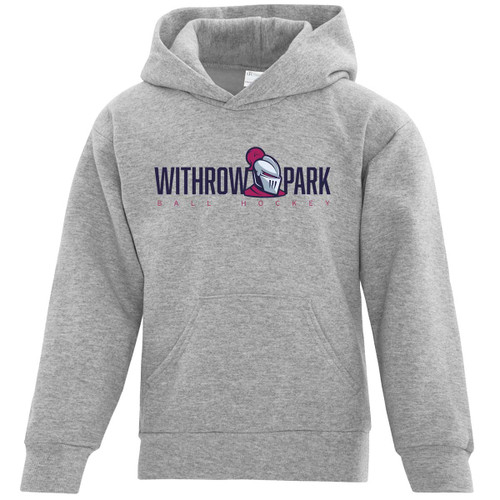 Youth WPBHL Everyday Fleece Hoodie - Athletic Grey (Design 2) (WPB-317-AH)
