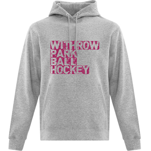 Adult WPBHL Everyday Fleece Hoodie - Athletic Grey (Design 5) (WPB-029-AH)