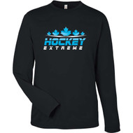 HKE Unisex Capital Long-Sleeve Performance T-Shirt -Black (HKE-002-BK)